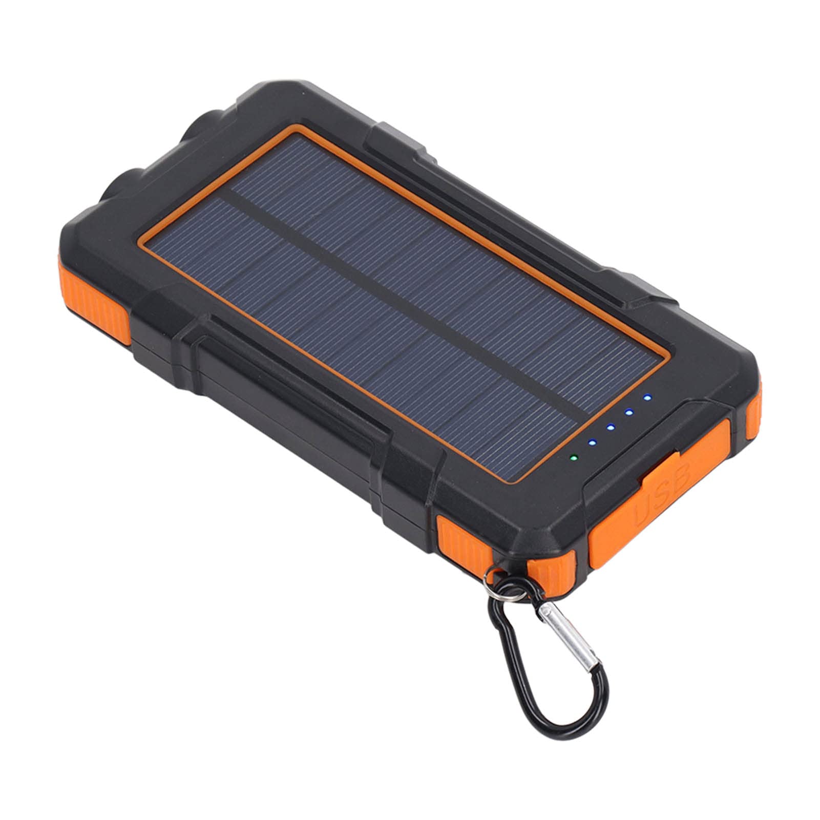 Power Bank Solare 20000mAh, Design Portatile, for Outdoor | Ricarica wireless, 2 porte USB, struttura leggera in ABS, 3 modalità di illuminazione, adatta per il campeggio