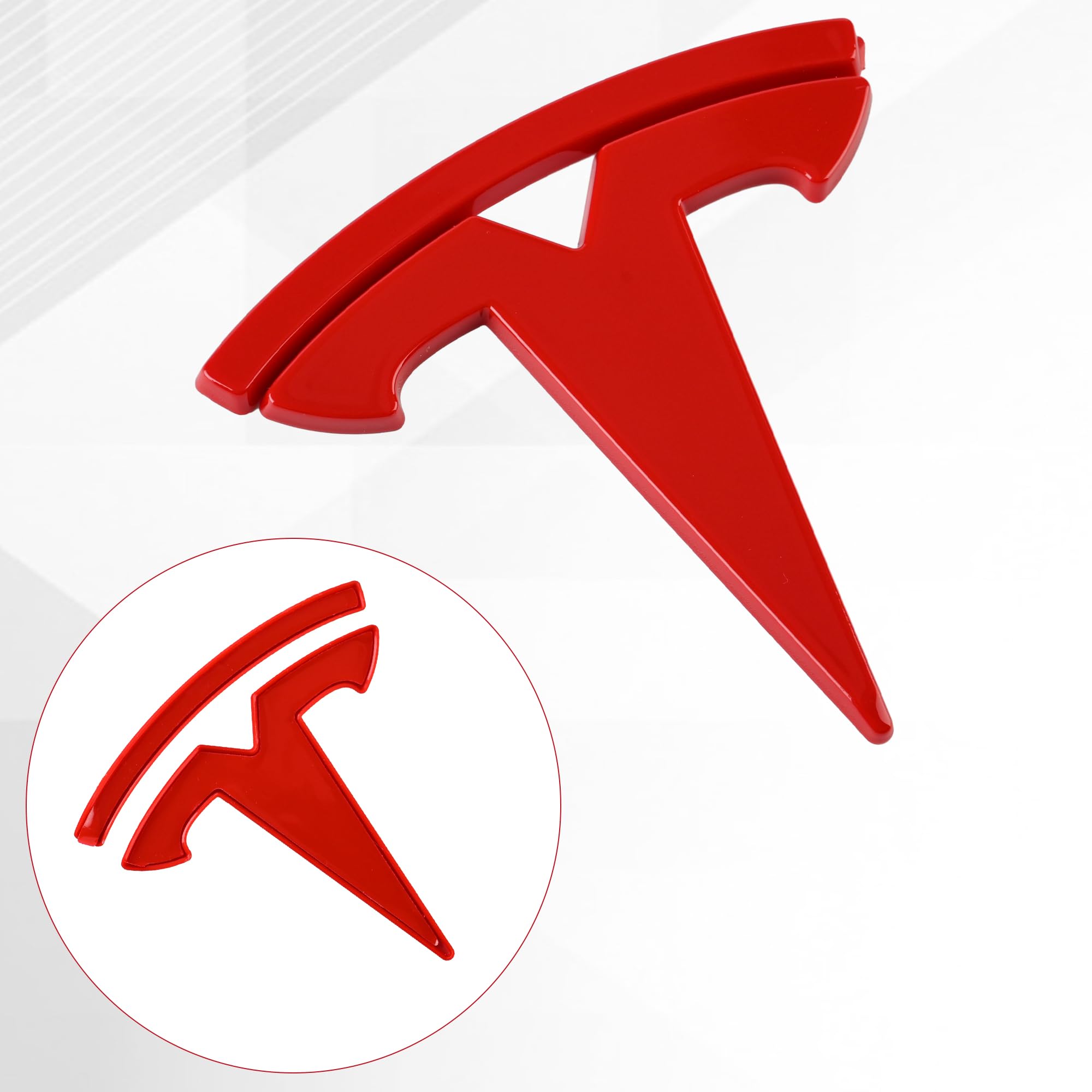 Kit Cache-Emblèmes Fibre De Carbone 3D Pour Tesla Model 3 (2023-2025) - 3 Pièces (Avant, Arrière, Volant) - Montage Facile Sans Outils