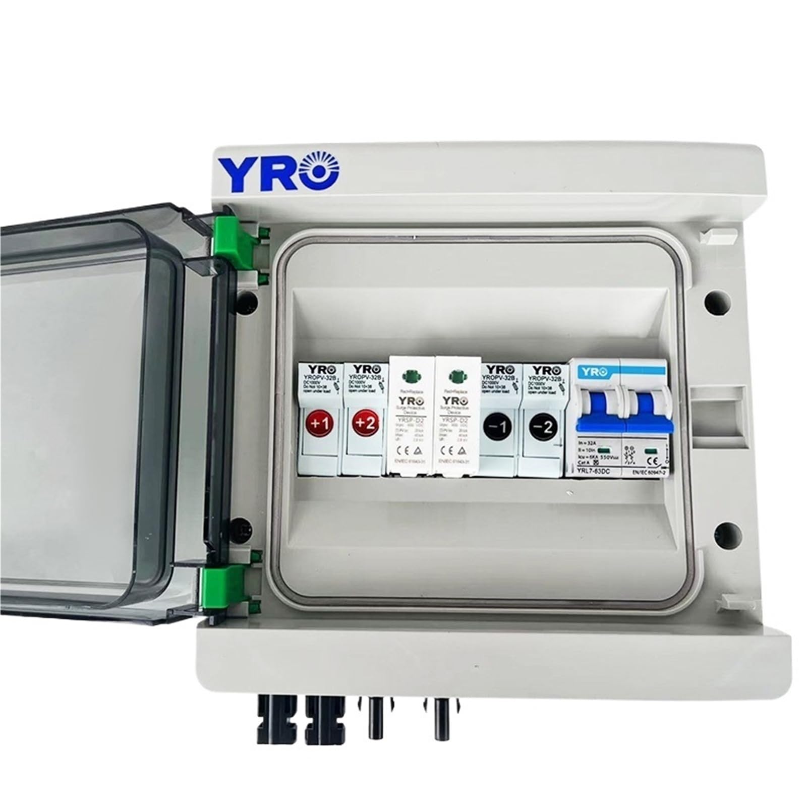 NVSFZGIYG 2 in 1 Out 550V DC PV Distribution Box Lightning Protection Waterproof IP65 photovoltaics