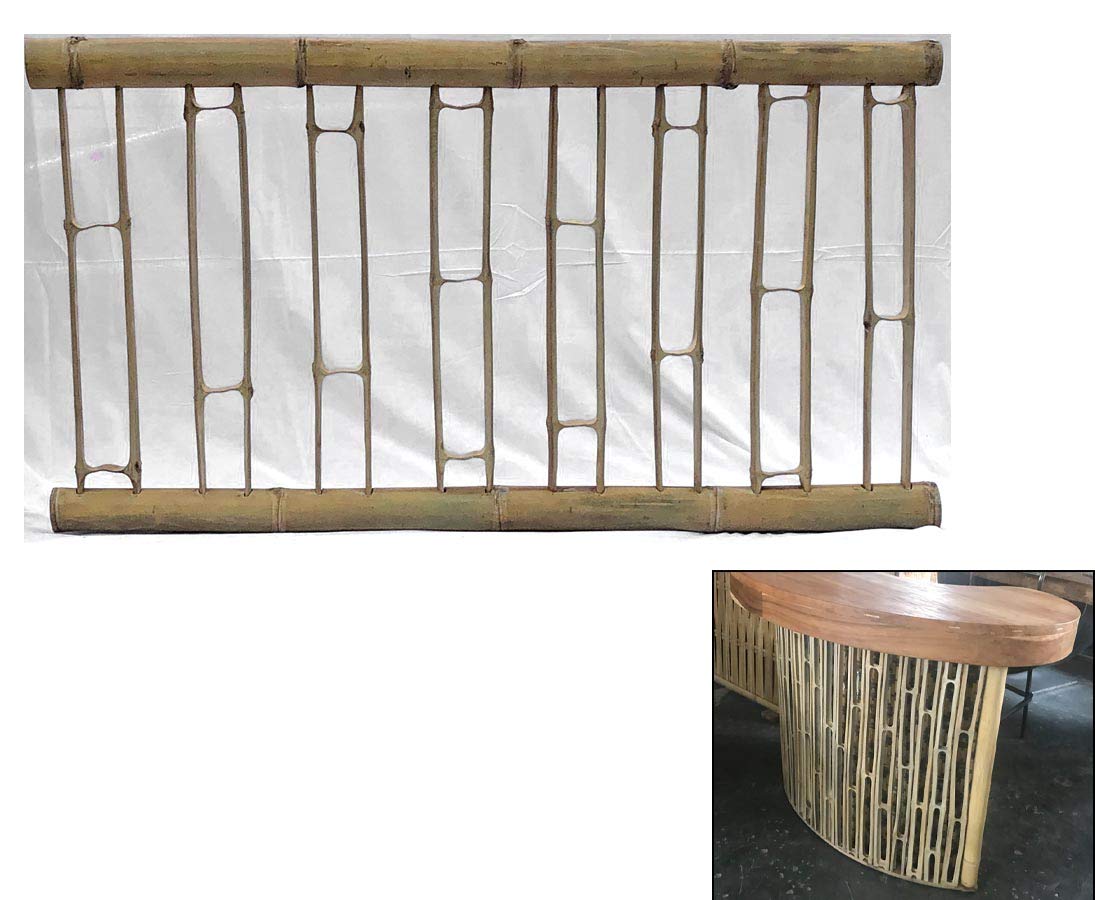 Bambus Zaun Gelnder aus aufgeschnittene Bambusrohren mit 90x180cm :  Amazon.de: Garten