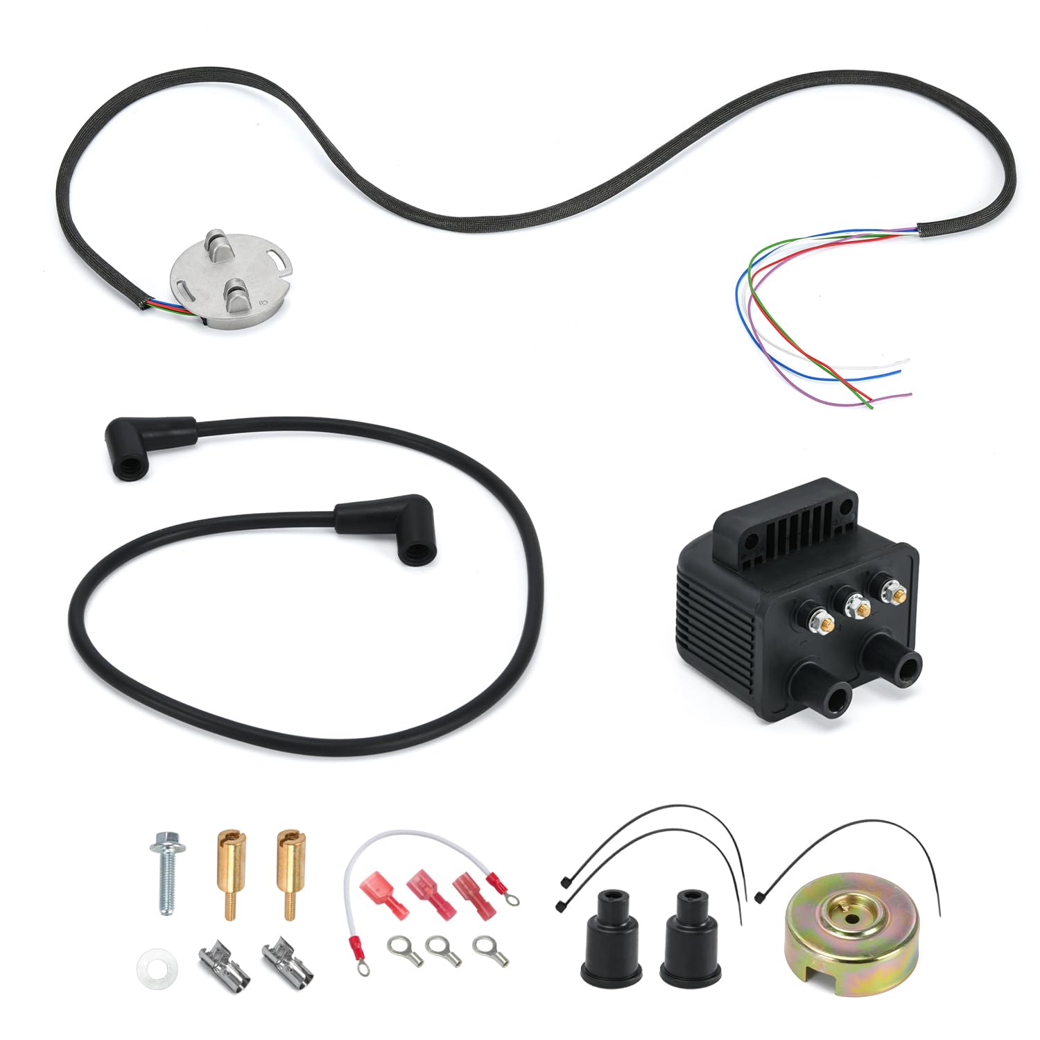 Bobina De Encendido Programable De Chispa única 53-660 Para Harley EVO Big Twin Y XL Sportster – Color Negro