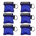 Lifesport Beatmungsmaske, 6 Stücke CPR Maske Schlüsselbund Ring Rescue Face Shields Emergency Kit Bea (Blau) Shield M günstig Kaufen-Lifesport Beatmungsmaske, 6 Stücke CPR Maske Schlüsselbund Ring Rescue Face Shields Emergency Kit Bea (Blau)