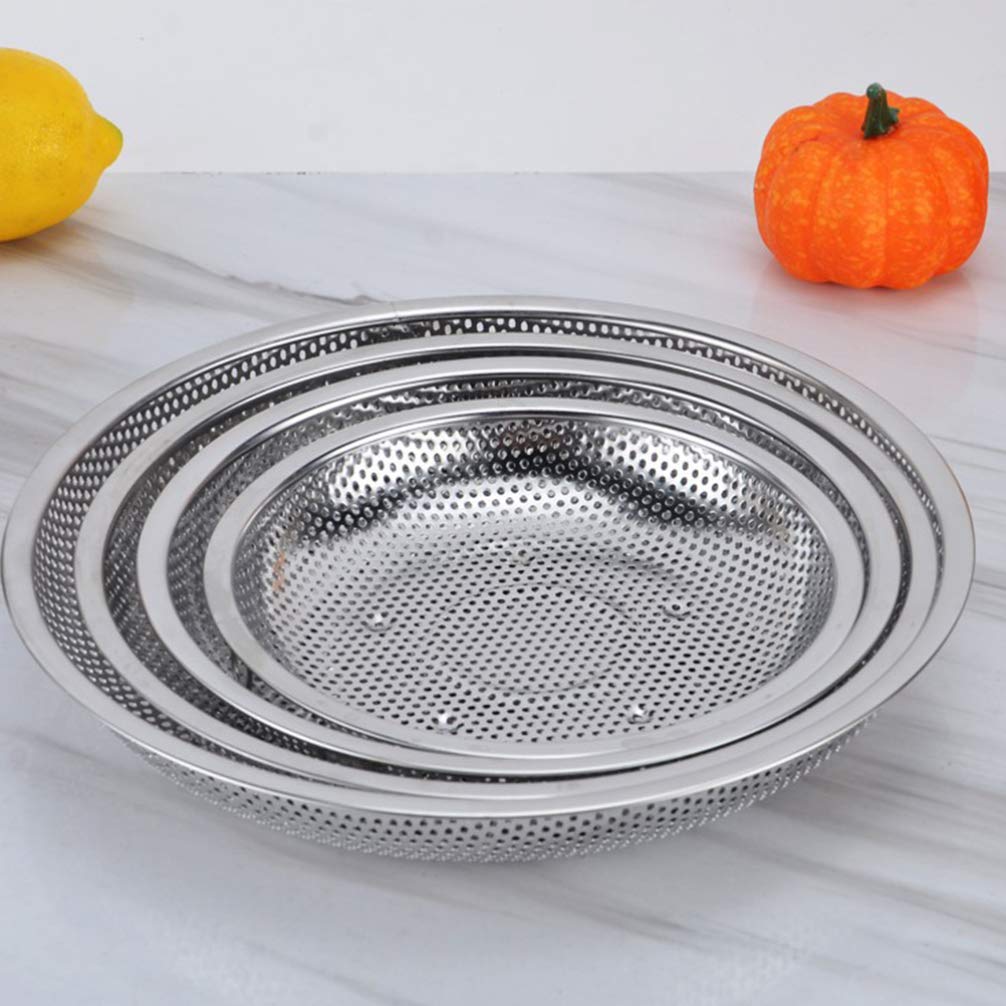 Fackelmann Colapasta 20 cm In Acciaio Inossidabile - Rete Fine Per Drenaggio Rapido - Versatile Per Quinoa, Cereali, Riso, Frutta, Verdura E Pasta - Design Funzionale Con Maniglie E Supporto