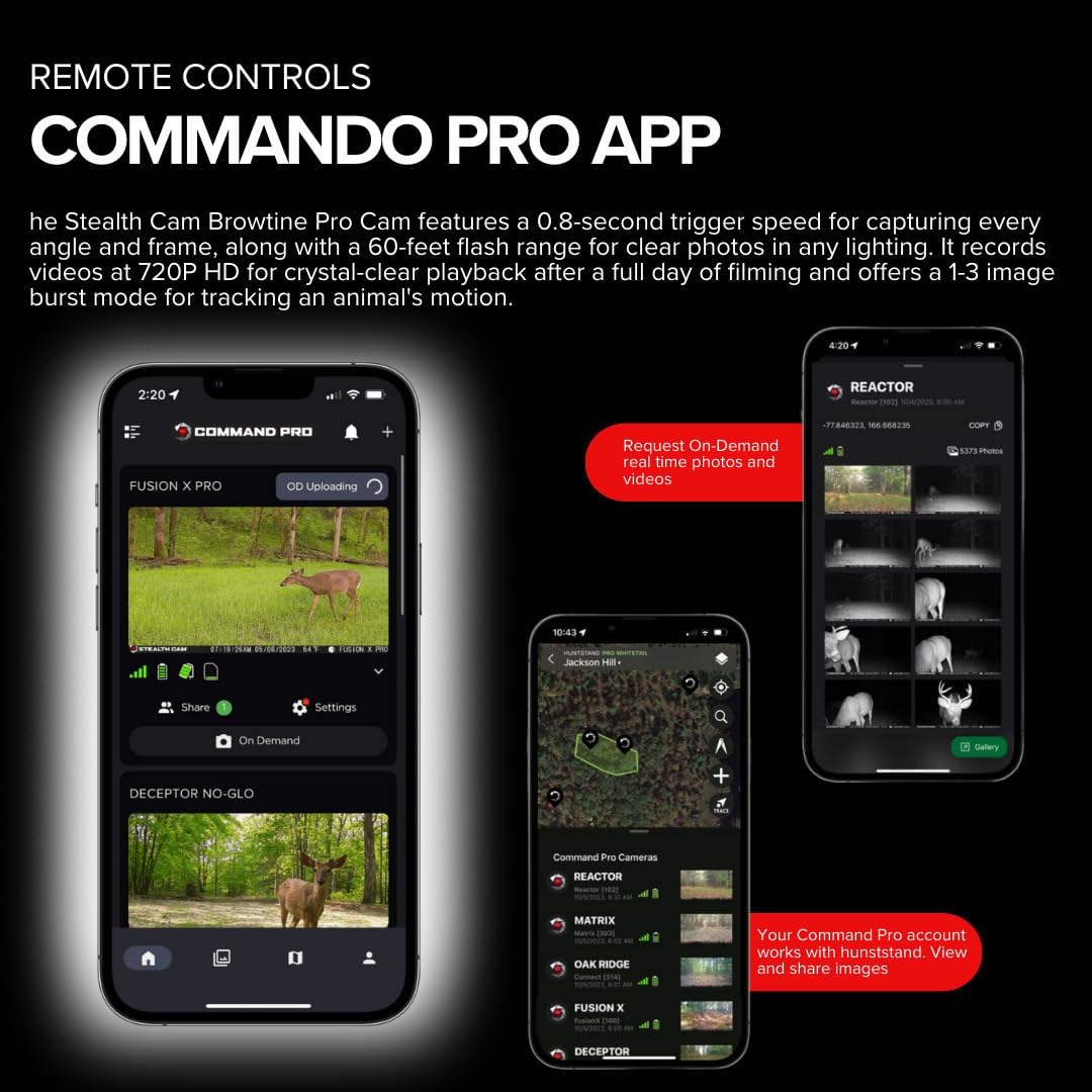 Camp Snap Camera Stealth Cam QV20 Three Pack 20MP IR eras By