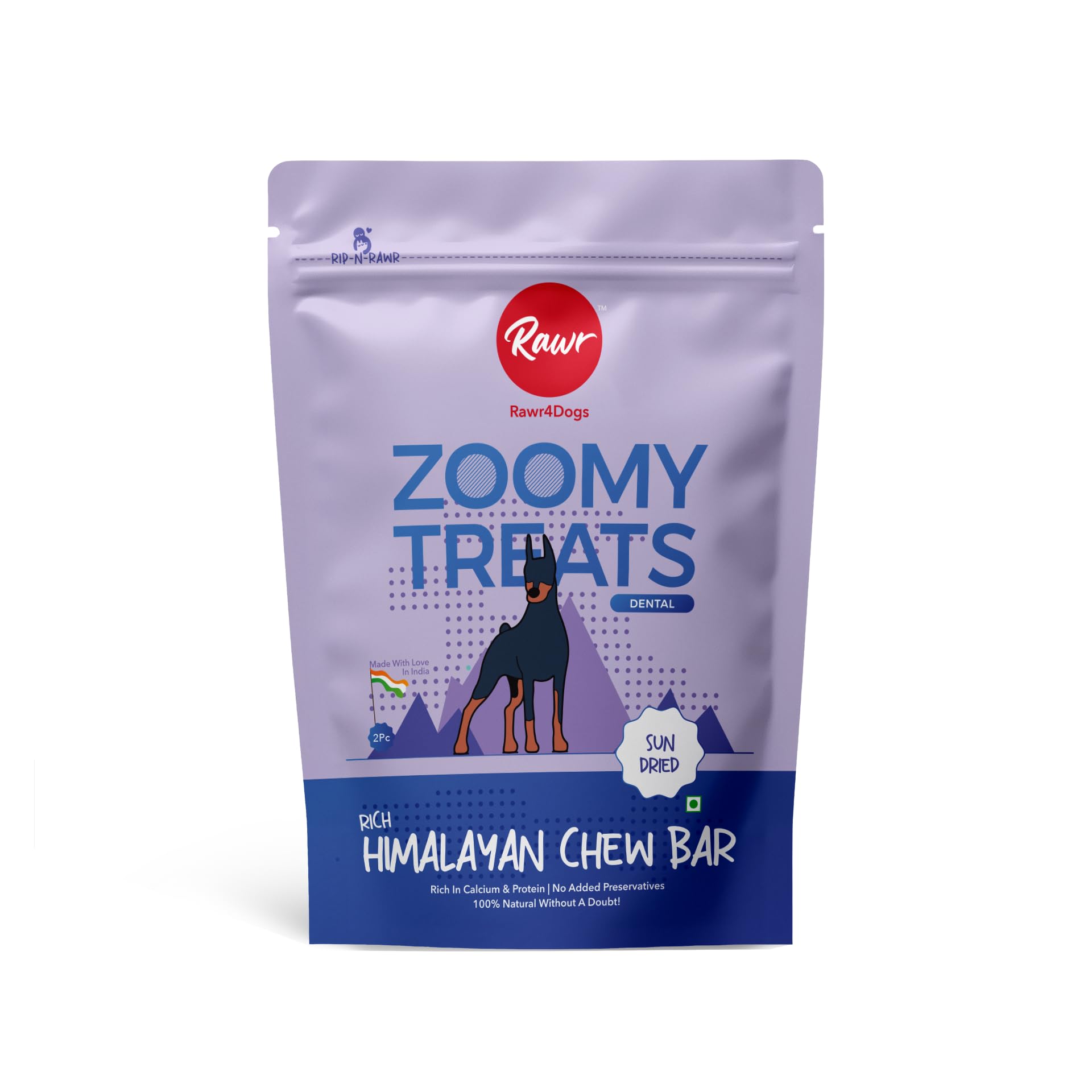 Rawr4dogs Zoomy Dog Treats Himalayan Chew Bars Dental Treats 100% Natural Long Lasting Pack of 2 (80 Grams Each) (B0CK5WLLK7) Amazon Price History, Amazon Price Tracker