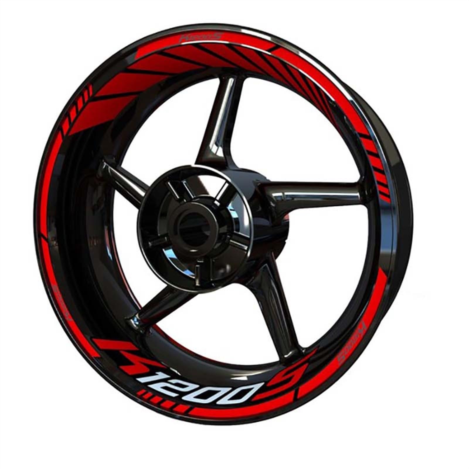 YESKIT Motorrad Felgenrand Aufkleber Streifen Emblem Wasserdicht Refit Dekoration Für K1200S K 1200 S (Color : 11)