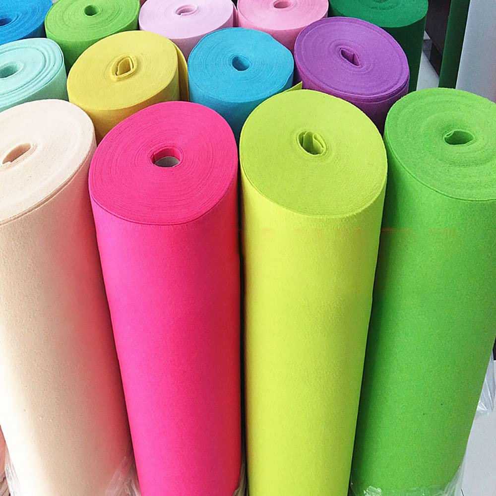 Grün Filz Stoff 1mm 85 x 100 cm Filzstoff Bastelfilz Farbig Filz Blätter Vliesstoff Kinder DIY Zubehör zum Handwerk Nähen Projekte(Size:85 * 500cm)