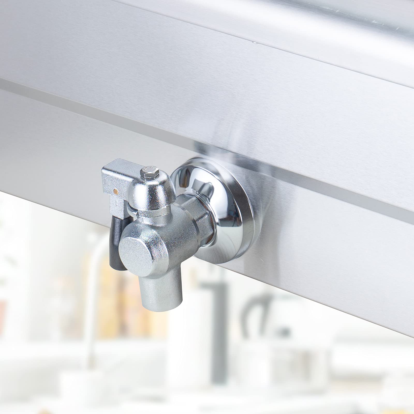 Valgus Freidora eléctrica comercial de acero inoxidable 3000W 30L Freidora de cocina de gran capacidad con cesta y tapa, sistema de vaciado para restaurantes y uso doméstico