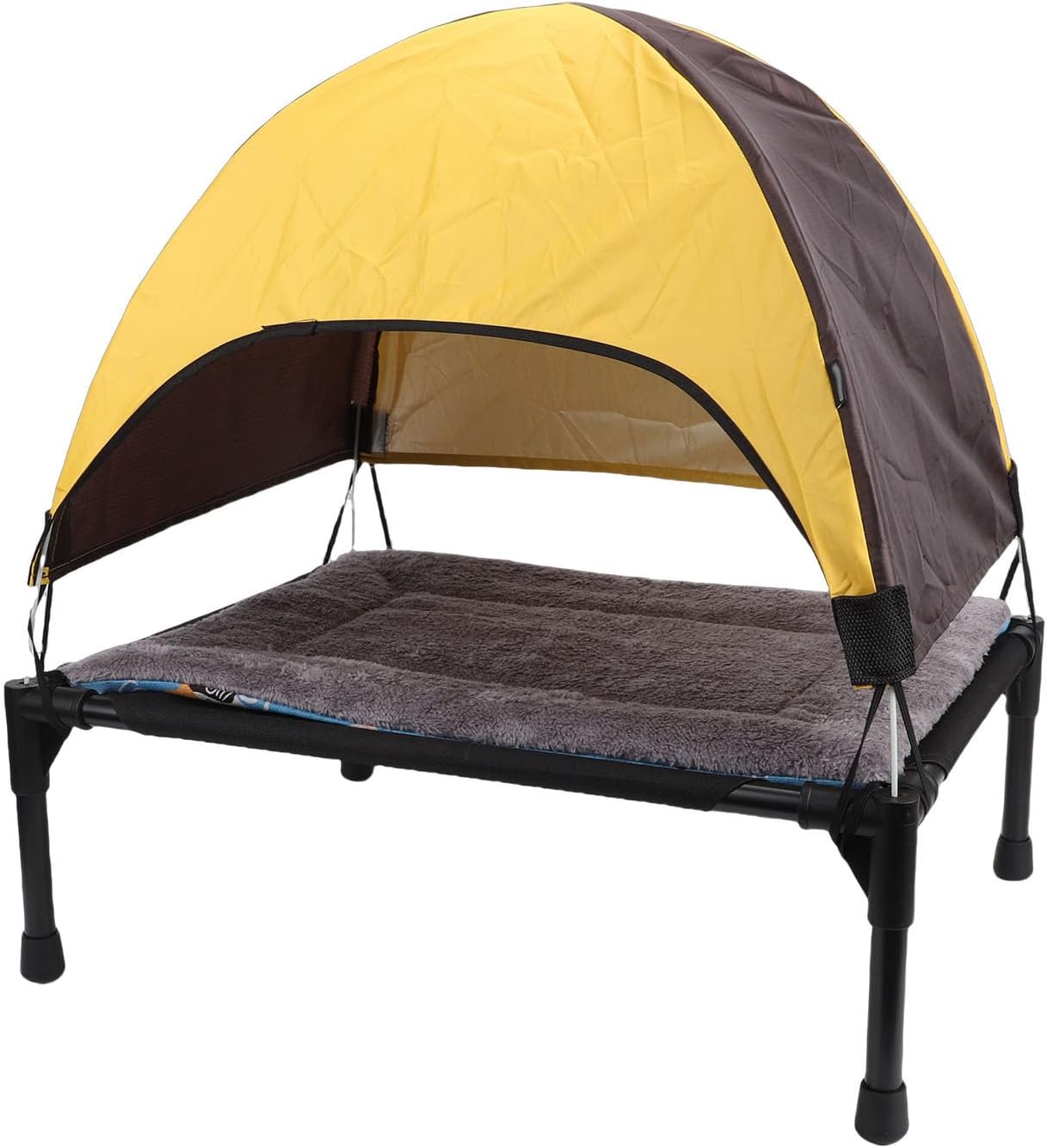 Yosoo Cooling Elevated Outdoor Dog Bed with Canopy, Breathable and Durable Fabric, Ideal for Camping, with Sunshade for Outdoor Activities