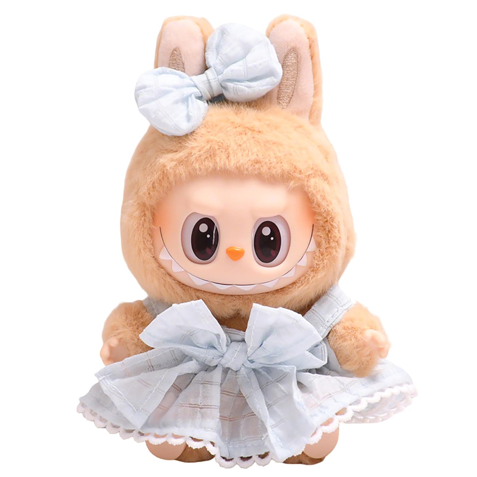 Doll Clothes For Labubu Accessories, Stylish Kawaii Outfit Set, 6 Pieces Suitable For 15cm 17cm Doll, Dress to Impress Dolls , Clothing Set Replacement (NO Doll)