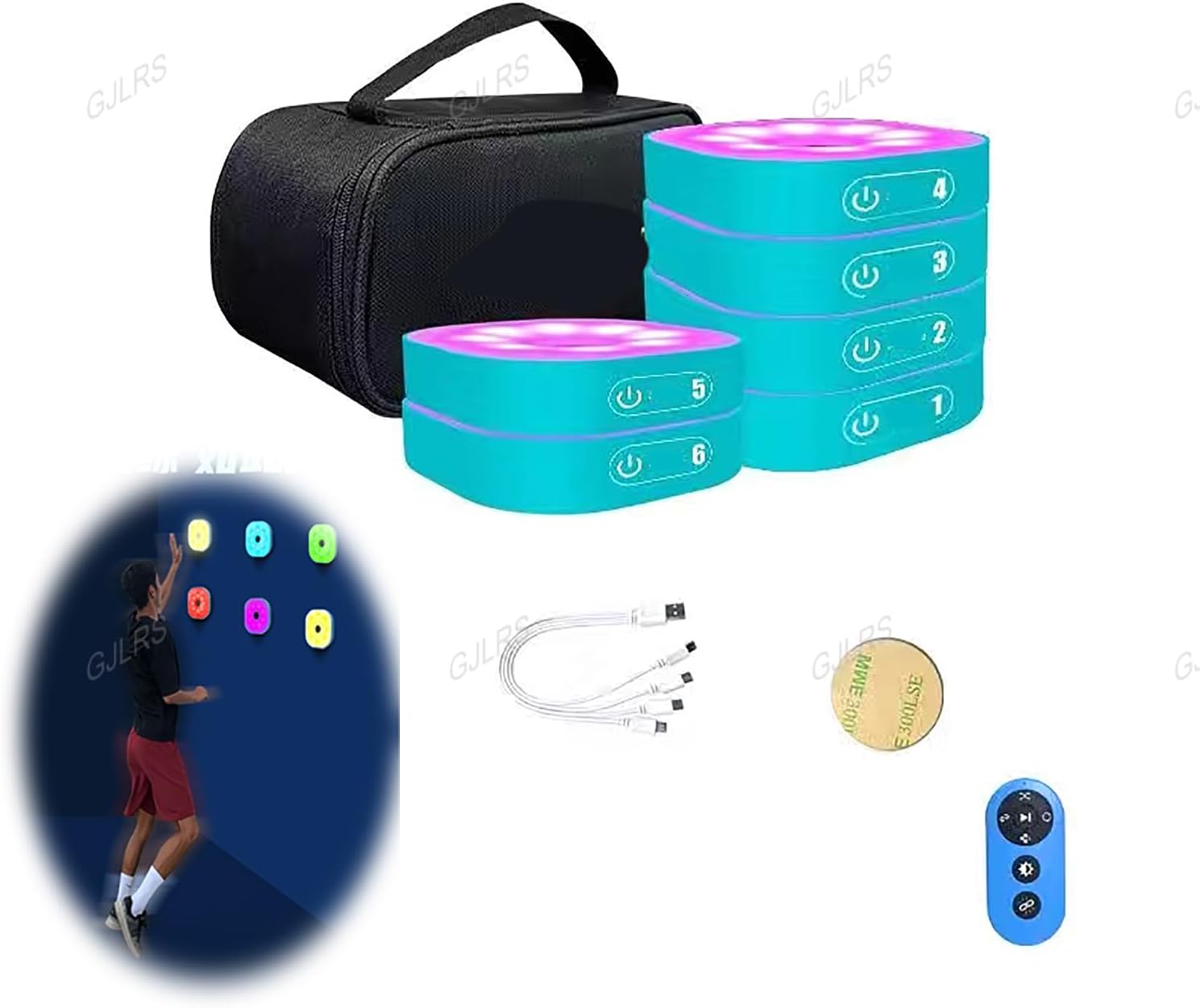 GJLRS Reaction Training Light, with Remote Control, Agile Reaction