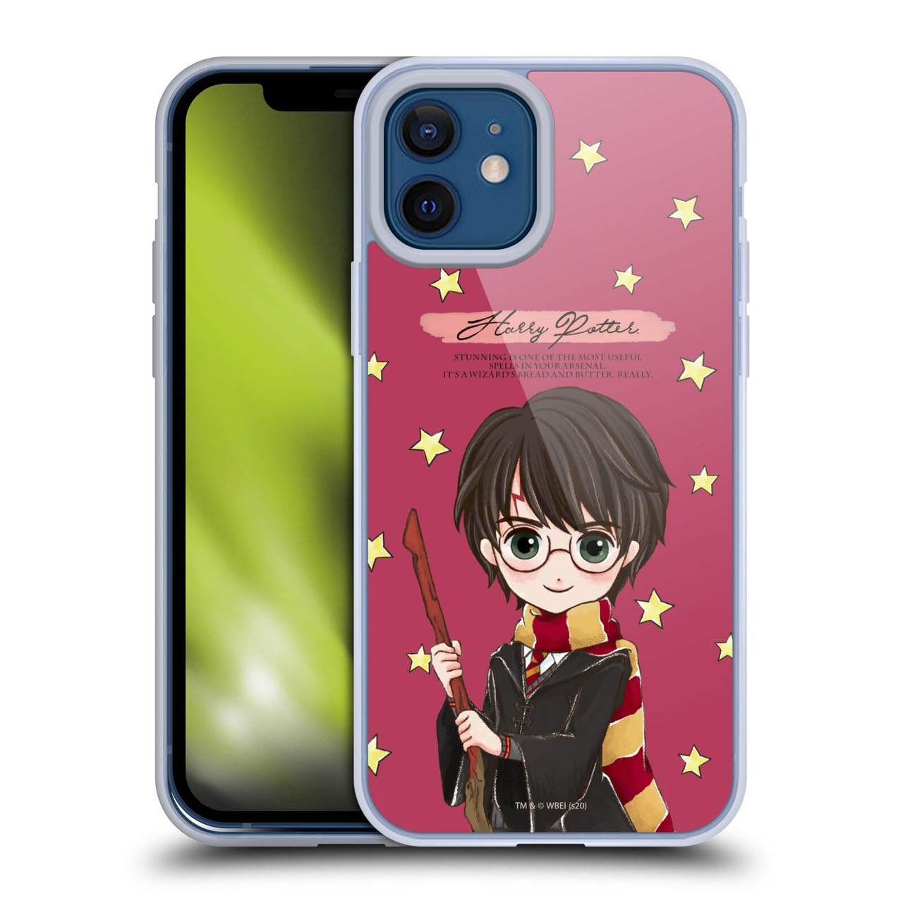 Head Case Designs Licenciado Oficialmente Harry Potter Patrón Luna Reliquias de la Muerte XXXVII Caso Funda de Gel Suave Compatible con Apple iPhone 12 / iPhone 12 Pro — view 208