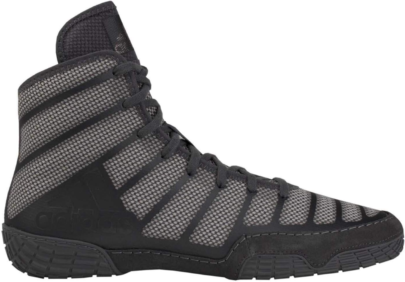 adidas Men's Adizero Varner Wrestling Shoes (7.5, Grey/Black)