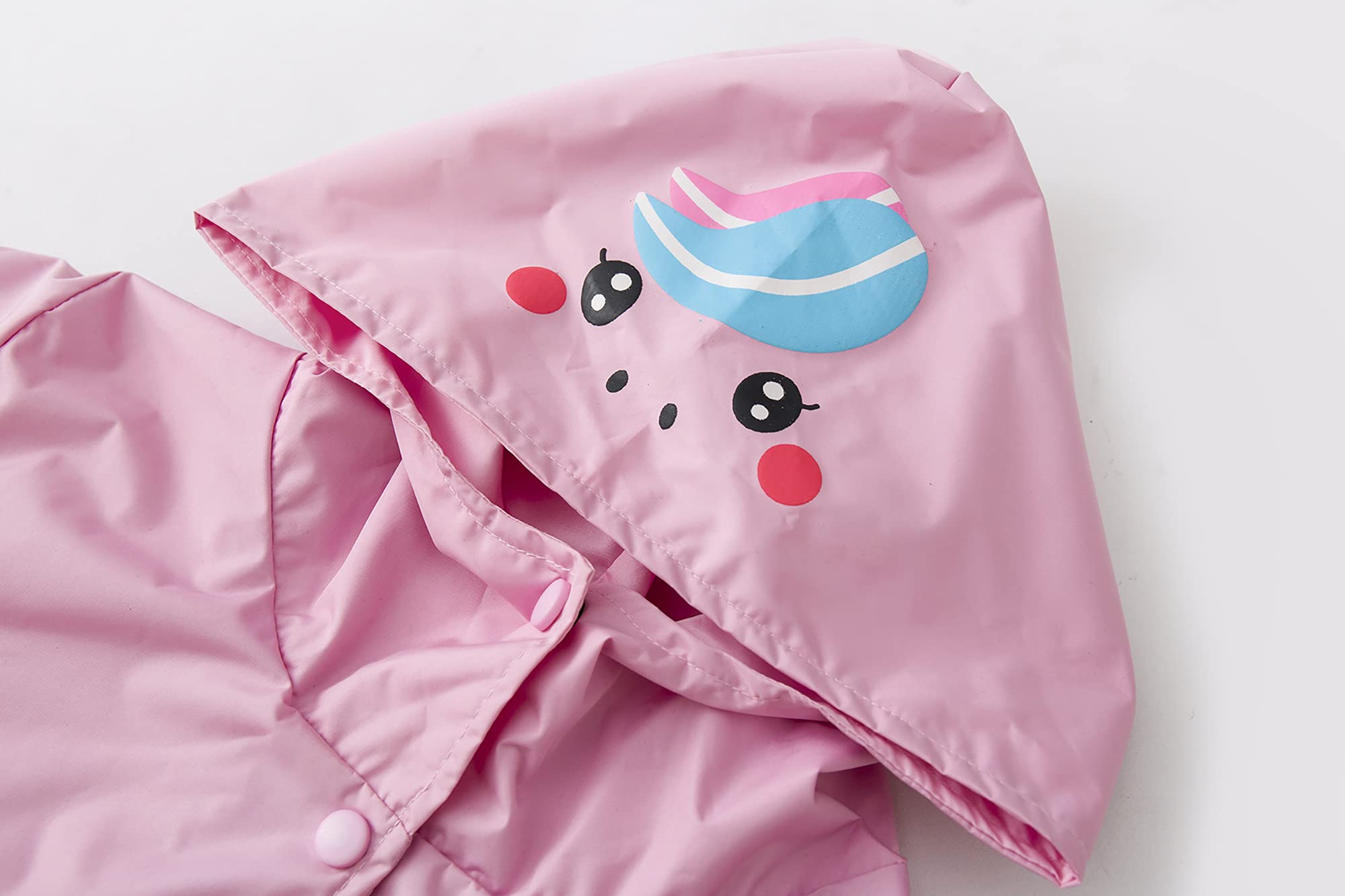 LZH Boys Raincoat Bambini Bambini impermeabili Girls con cappuccio, Pantaloni Giacca Vestito leggero 2 pezzi Set