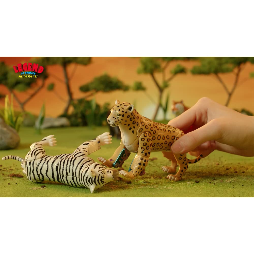 Sbabam S.r.l. Beast Gladiators Single Pack Col.Ass. Animales Que Se Transforman En Robot, Colección 3D