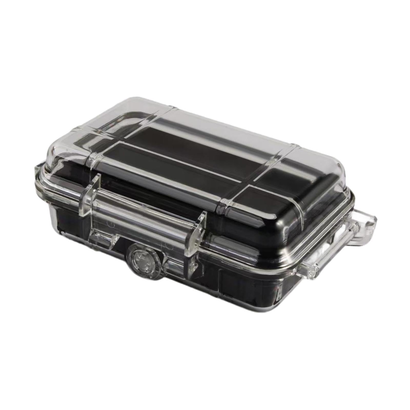 rockible Sealed Waterproof Box Waterproof Storage Case Portable Dustproof Camping Box Shockproof Carry Box for Outdoor Camping Picnic, Black