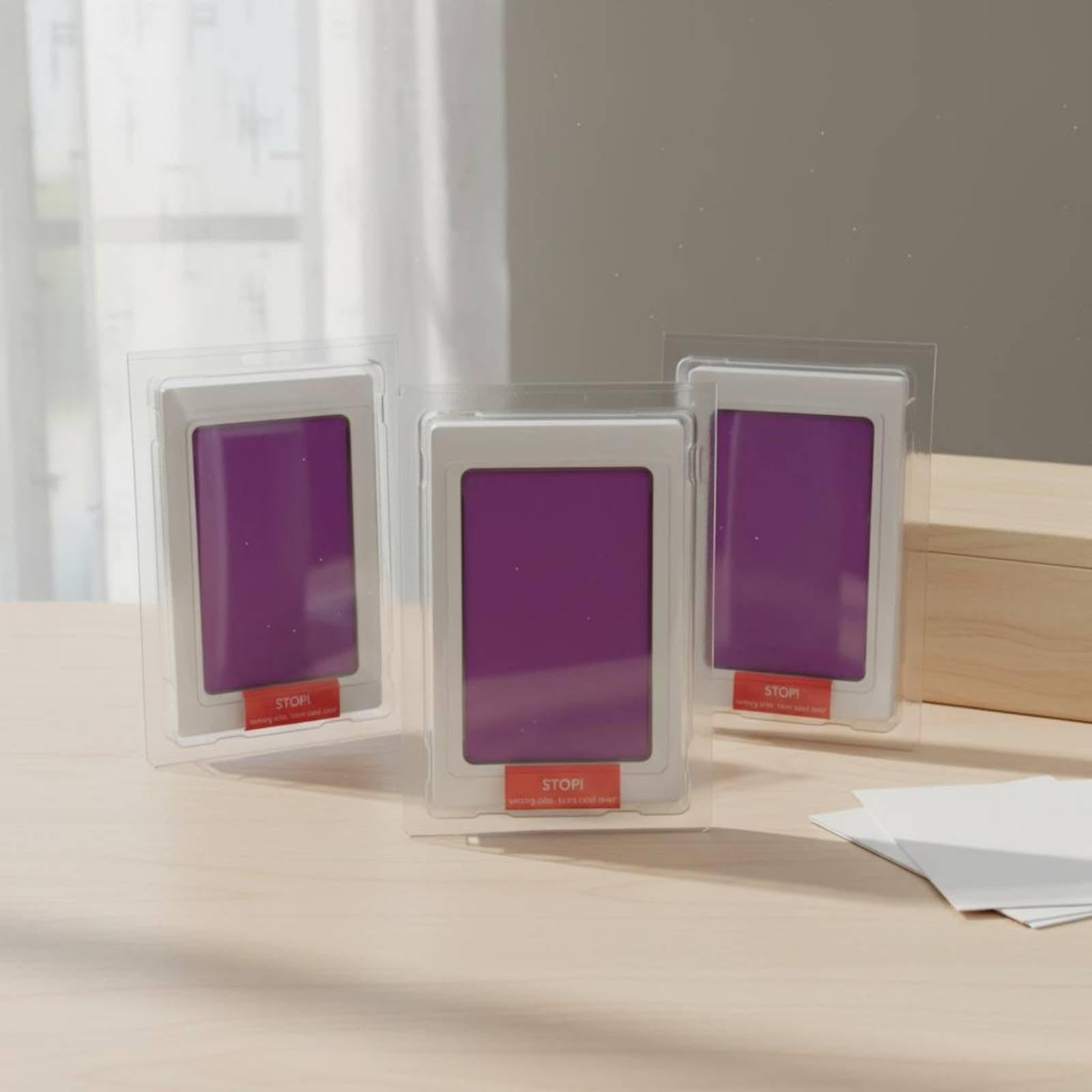 2 Stück Handabdruck Set Abdruckset Erinnerung Andenken Material Funktion Komplettset mit Karten Einfache Anwendung Tintenlos Kein Hautkontakt für, 6 Stück