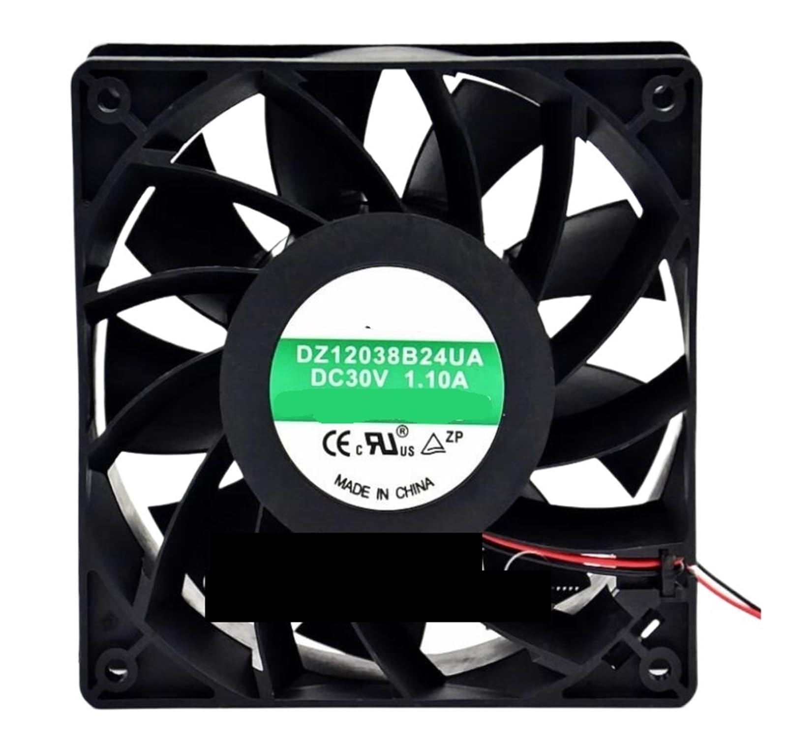 PEQYUACTE DZ12038B24UA DC 24V 1.10A 120x120x38mm 2-Wire Cooling Fan