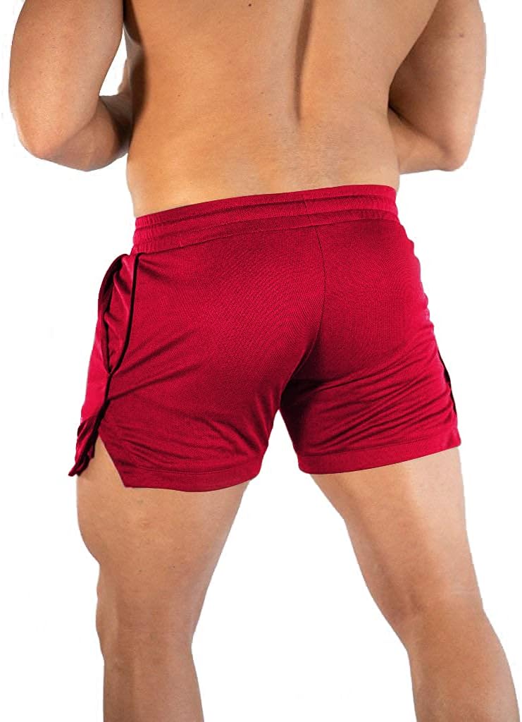 EVERWORTH Men's Athletic Shorts Gym Workout Short Shorts Casual Shorts Running Bodybuilding 5 Inch Inseam Shorts - Image 4
