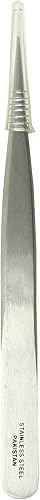 Miniatura 1 de Tamsco Pinzas puntiagudas, progresivas, finas pinzas puntiagudas de acero inoxidable de 4.5 pulgadas, punta fina progresiva