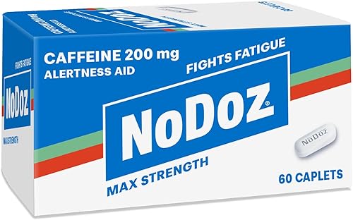 NoDoz Ayuda de alerta de cafeína de máxima potencia de 200 mg para mantenerse despierto, mantenerse alerta y proporcionar impulso de energía, cero