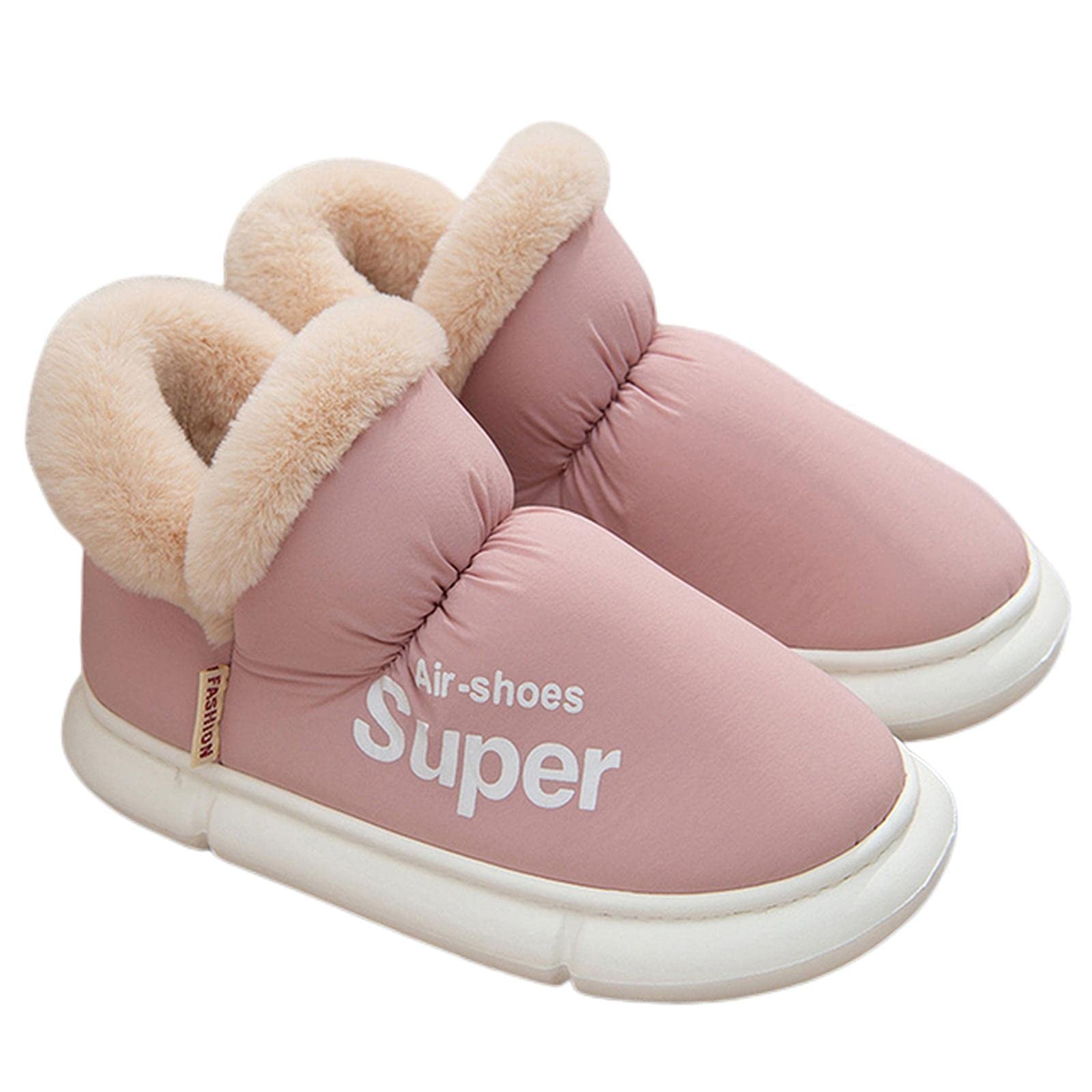 HIHELO Ciabatte Donna Invernali Peluche Inverno Da Donna Pantofole Per La Casa Pavimento Unisex Piattaforma Spessa Calzature Famme Stivali Di Cotone Caldi Coppie Pancione