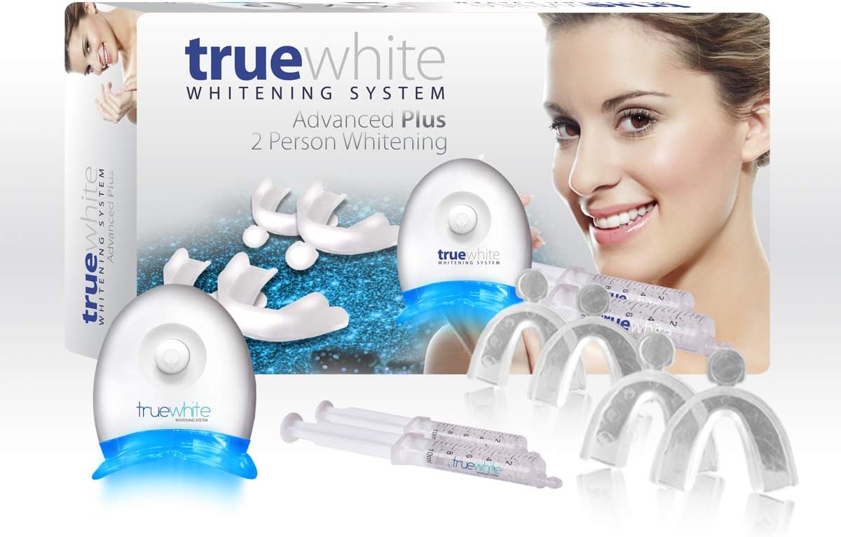 Advanced Plus Teeth Whitening System for 2 Person - Made in USA - No Sensitivity - Easy to Use Perfect Professional Teeth Whitening Kit - FDA Registered