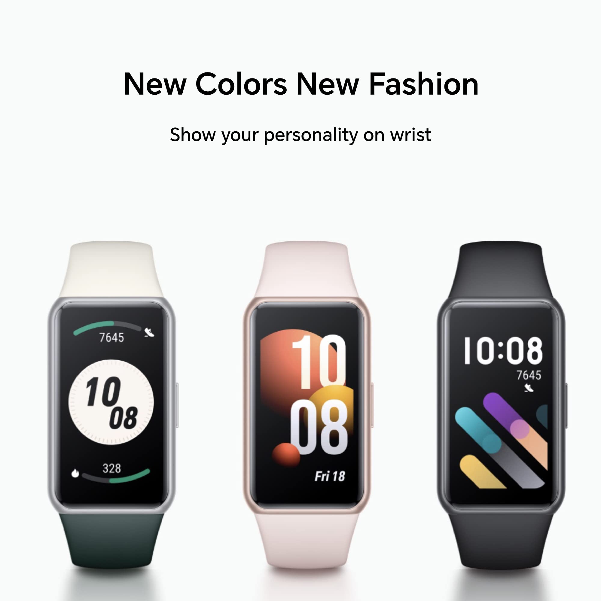 HONOR Band 7 Smartwatch 1.47" AMOLED Orologio Fitness Tracker con 96 Sportivo, Contapassi, Cardiofrequenzimetro, SpO2, Impermeabile Smart Band per Uomo Donna Android iOS, Rosa Corallo