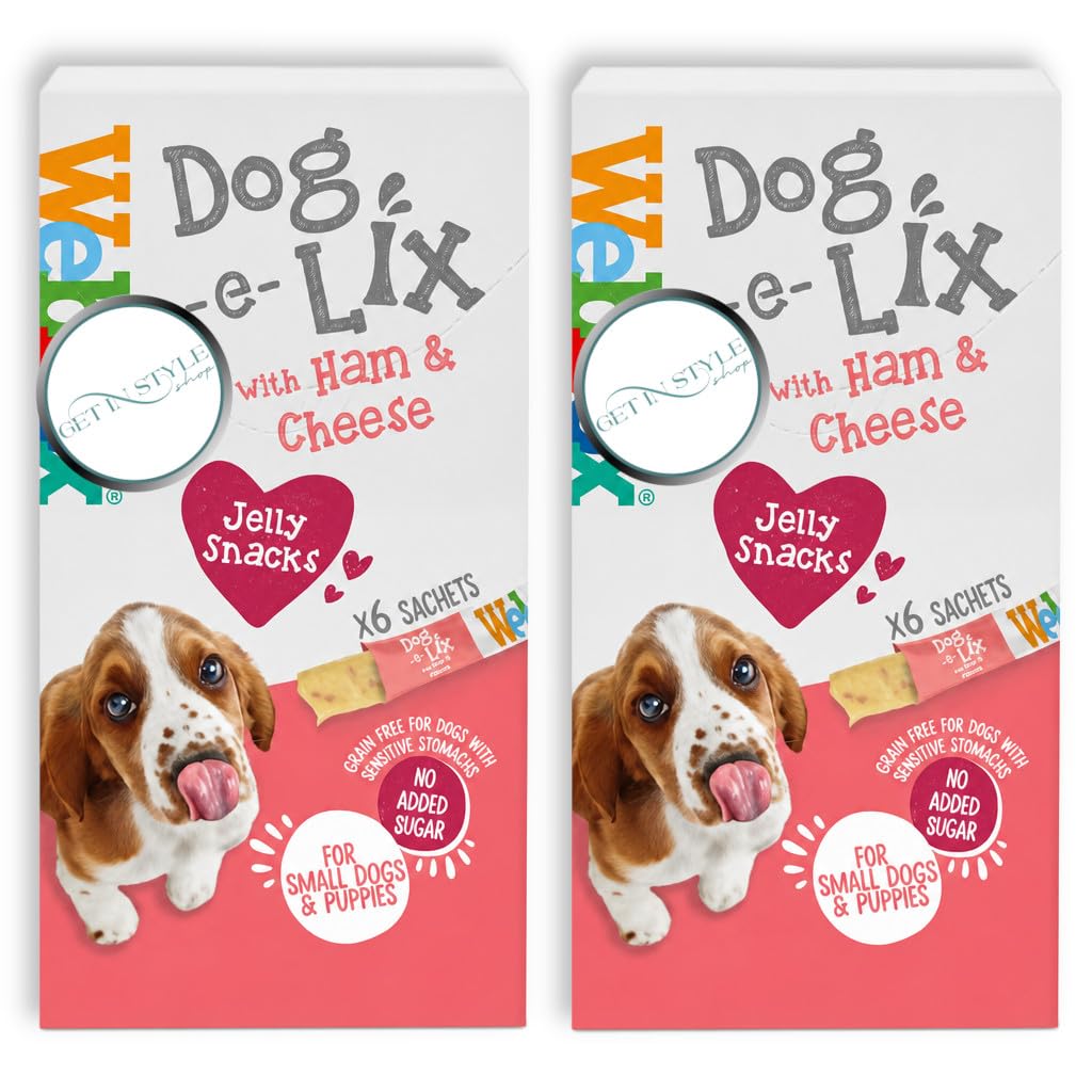 12x 90g Dog-e-Lix with Ham and Cheese for Small Dogs & Puppies – Bundled by GetInStyle Shop