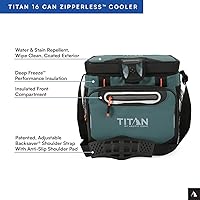 Vista 3 de Titan by Arctic Zone Deep Freeze Cooler - Enfriador de cuerpo duro sin cremallera, aislamiento de congelación profunda, forro de cuerpo duro