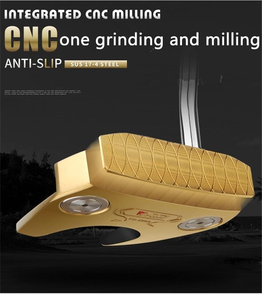 ¿Te apetece un hoyo en uno? Pruebe Nuestros putters de mazo de Golf con Cubierta para la Cabeza de Golf para diestros, Hombres y Mujeres, Putter Dorado con Cubierta para la Cabeza
