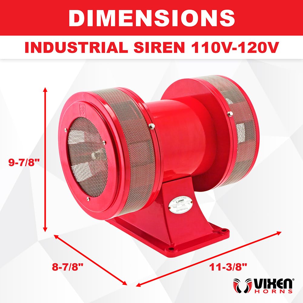 Amazon.com: Vixen Horns Extra Loud Air Raid Siren - Industrial