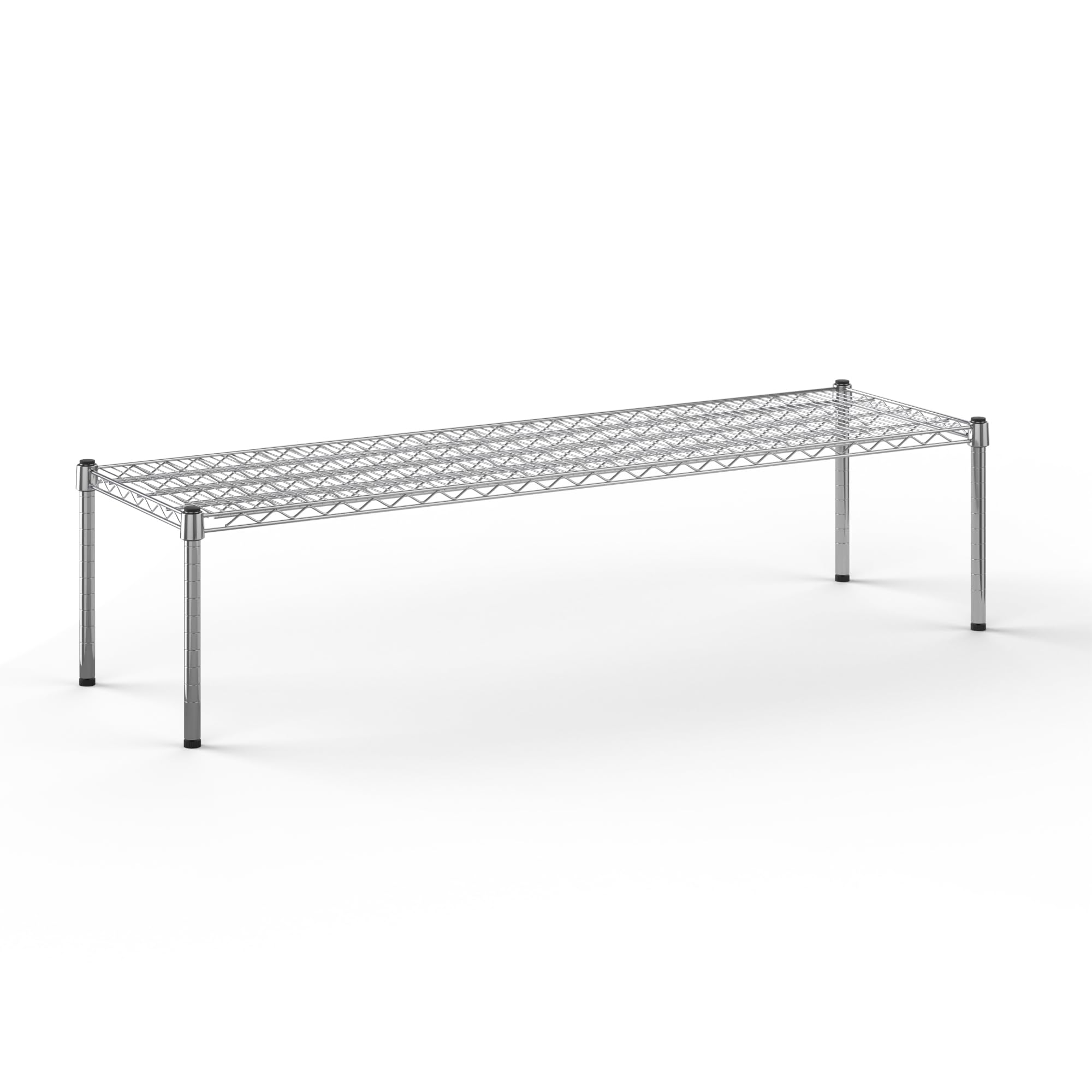 18" Deep x 60" Wide x 14" Height Wire Shelving Kit | 1-Tier | NSF Commercial Storage Rack Unit