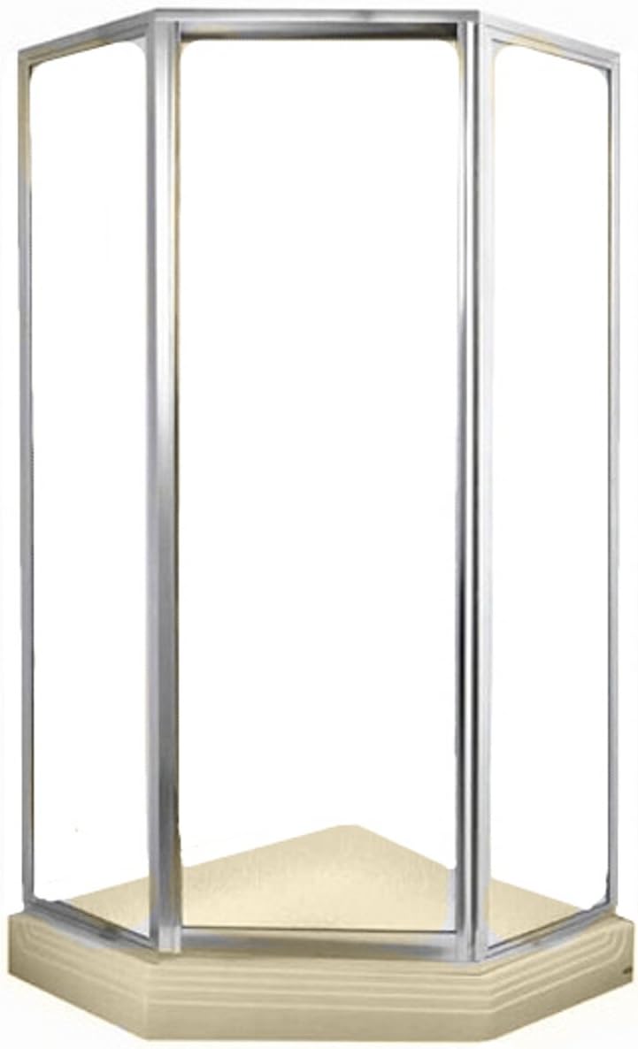 American Standard 3838Y1KB.NEO.021 Acrylux 38-Inch by 38-Inch Neo-Angle Shower Kit without walls, Bone