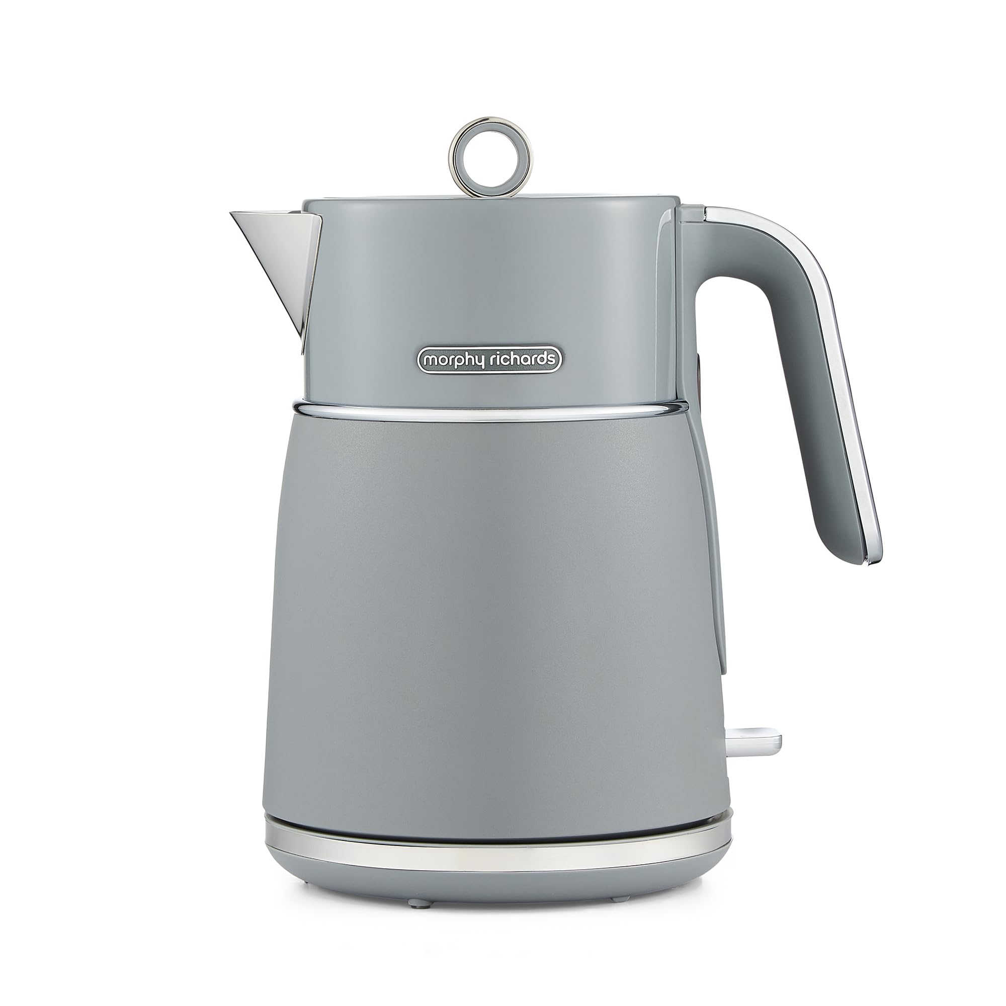 Morphy Richards Signature Matte Jug Kettle, 1.5L, Perfect Pour Spout, Steel Body, 360 Degree Base, Cord Tidy, Removable Filter, Cordy Tidy, 3KW, Grey, 100705