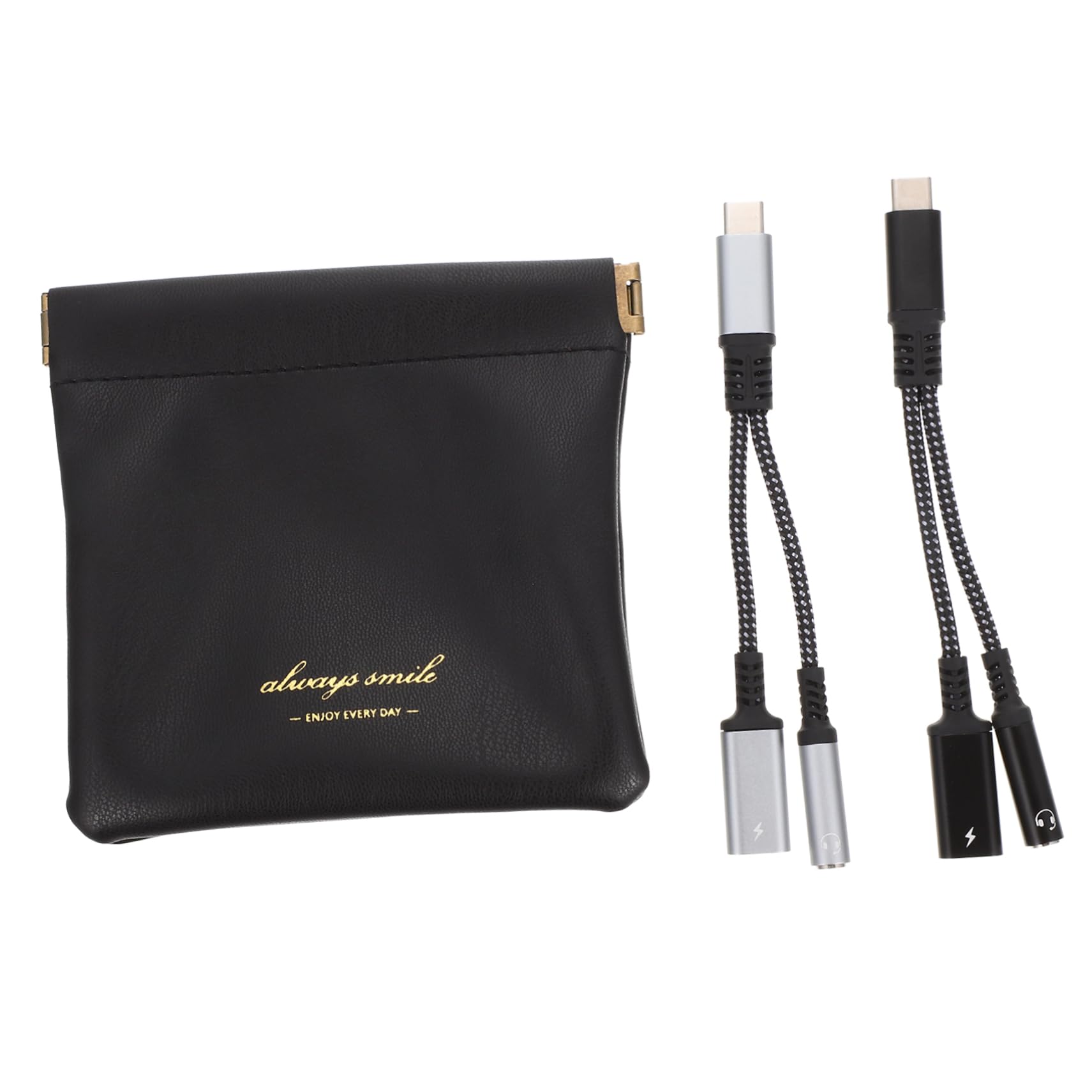 Adattatore Jack Per Cuffie Usb C 3,5 Mm Adattatore Audio Aux Da Tipo C Realizzato in Nylon E Lega Di Alluminio