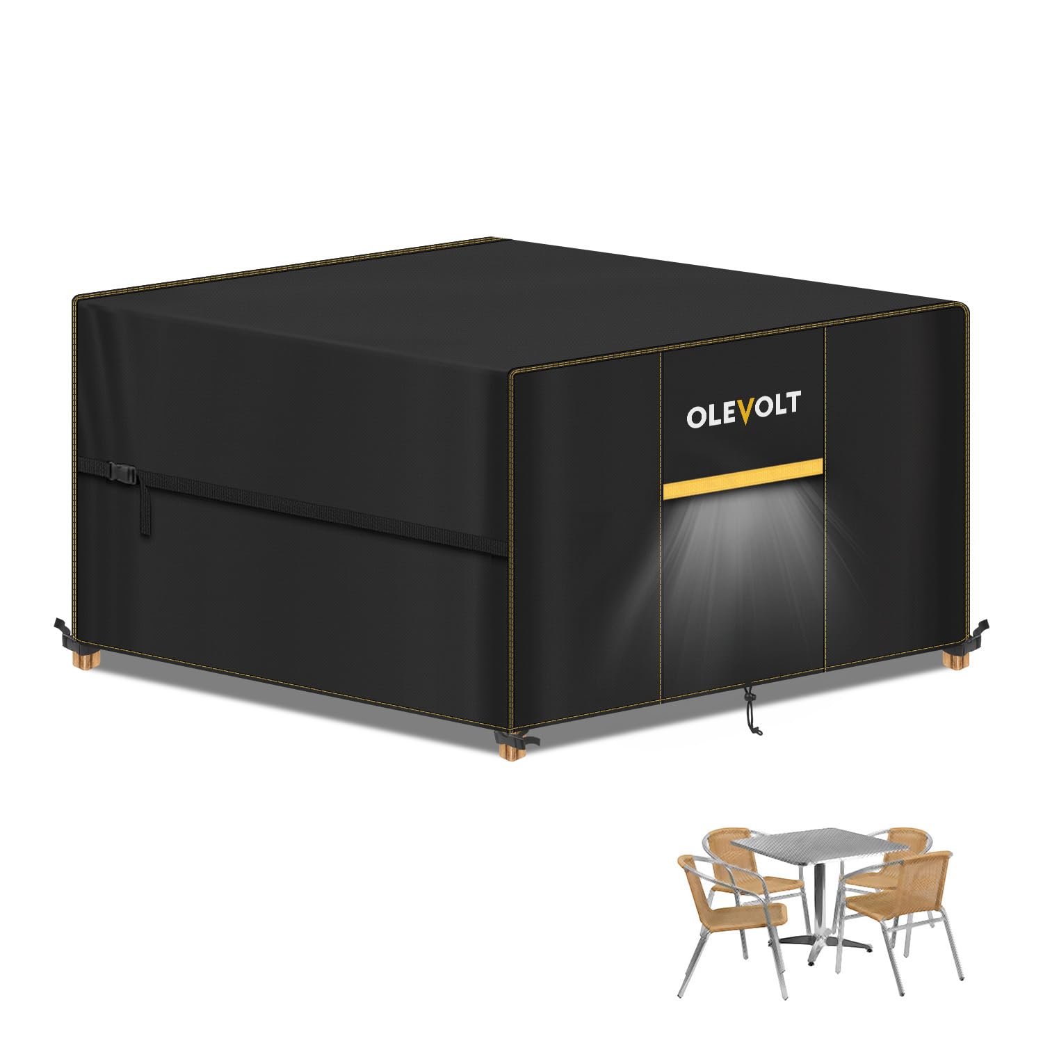OLEVOLT Outdoor Furniture Covers Waterproof Rattan Garden Furniture Covers