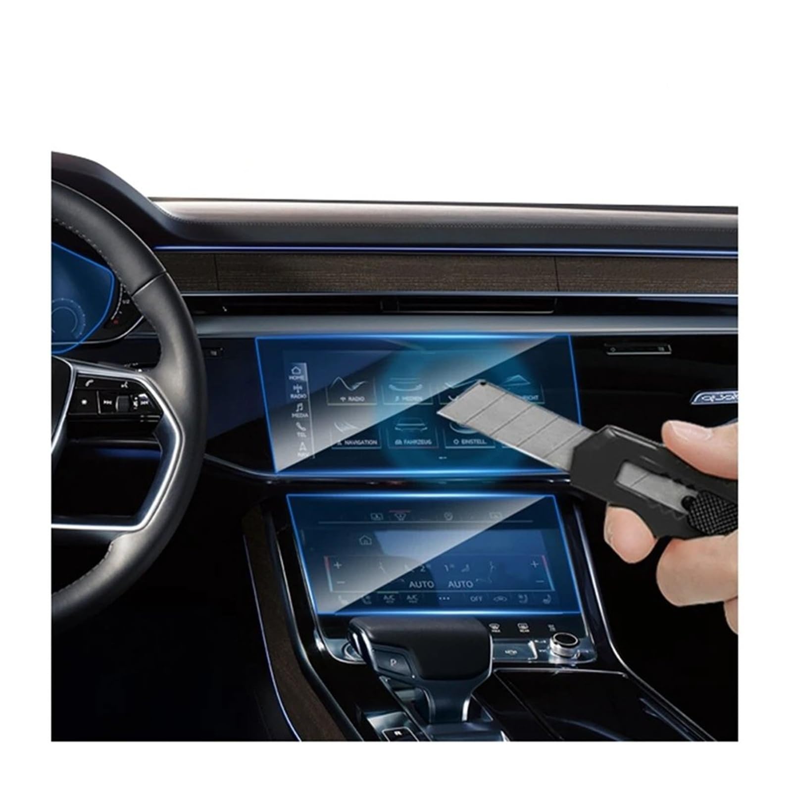 12,3 Pouces Pour 19-22 Pour Dongfeng Pour Peugeot Pour 508L Tableau Bord Membrane Navigation Écran GPS Voiture Film Protection D'écran En Verre Trempé Navigation Protection D'écran Film