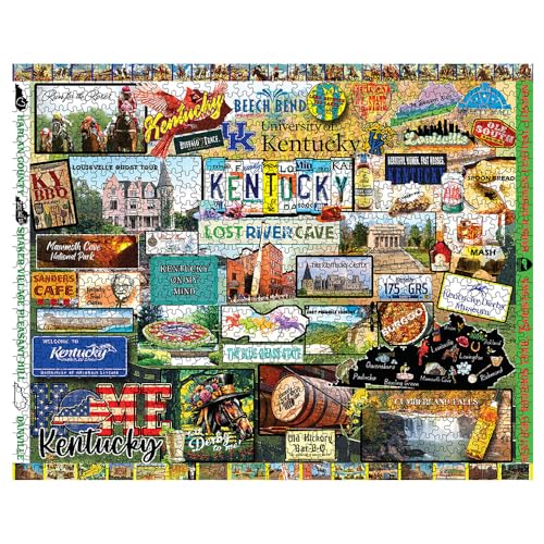 White Mountain Rompecabezas de 1000 Piezas Bluegrass State, I Love Kentucky | Piezas Grandes, Regalo para Adultos y Familia, 24"x30" miniatura 3