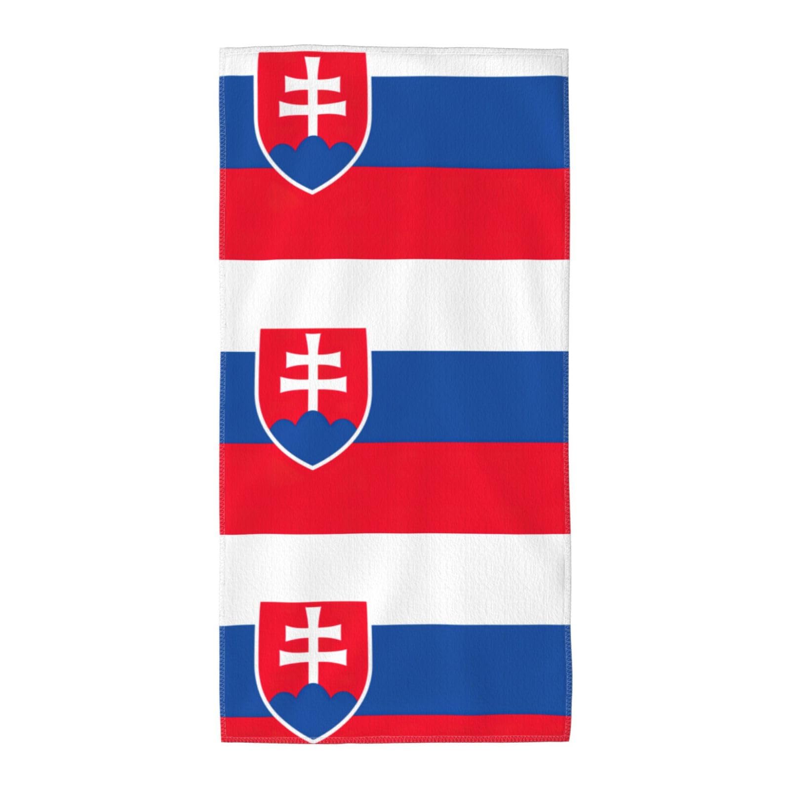 DIEzig Flag Of Slovakia Fashion Printed Long Bath Towel For Pool Side Seaside Holiday