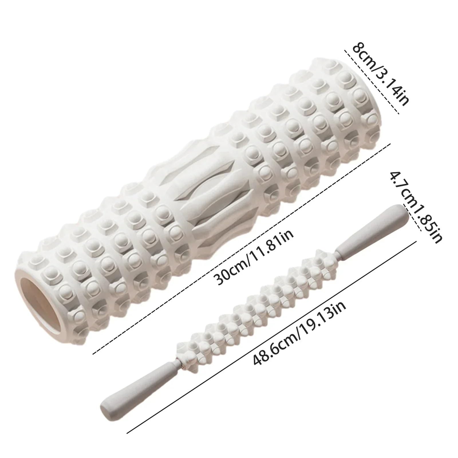 Rodillo de masaje espalda for ejercicio, columna Yoga, gimnasio, Fitness, Pilates Para Entrenamiento(Color2)
