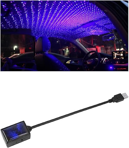 Luz nocturna USB para techo de automóvil, portátil, ajustable, LED, para mostrar un ambiente romántico, proyector de noche de estrella, decoración