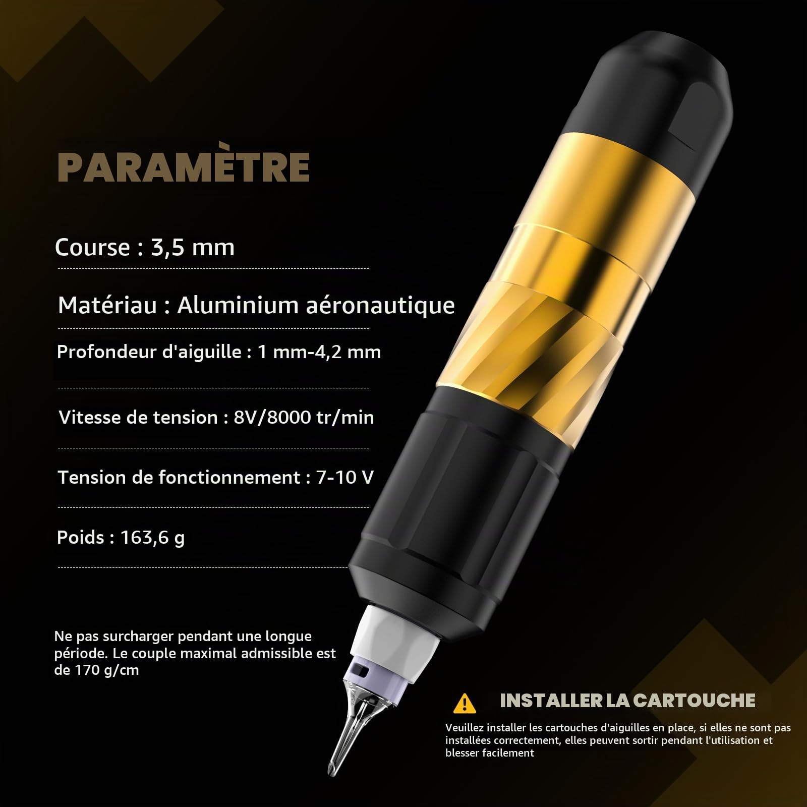 Kit Tatouage,Professionnel Machine Tatouage Sans Fil avec 2 Piles,20 Aiguille Tatouage,Encres Colorées pour Tatouer,Machine a Tatouer Kit Complet pour Les Débutants et Les Artistes du Tatouage
