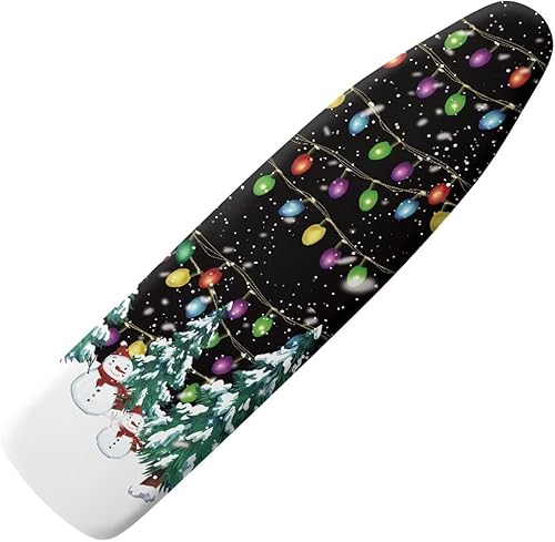 Funda antipolvo de poliéster duradera con estampado de vaca marrón, elegante funda lavable para tabla de planchar, protector de tabla de planchar