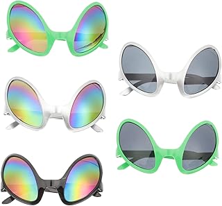 5 Peças De Óculos Alienígenas Óculos De Sol Verdes Óculos De Sol De Verão Decoração De Verão Festival Óculos De Festa Óculos De Sol Engraçados Favores De Festa Alienígenas