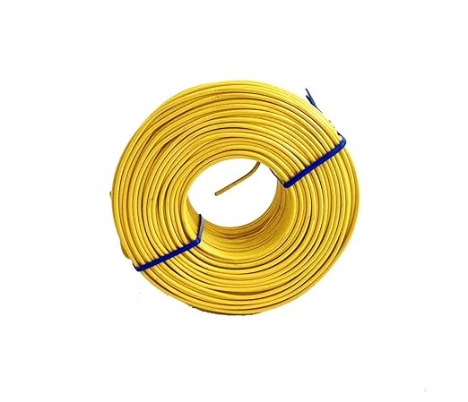 23-265 230ft. 16 Gauge Reinforcement Coil Yellow PVC Coated Tie Wire