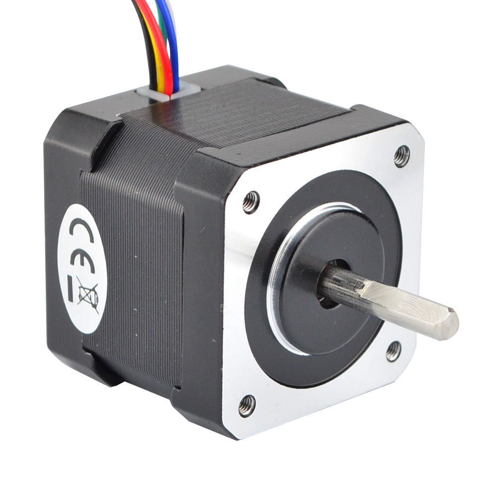 Snapklik.com : Unipolar Nema 17 Stepper 0.4A 37oz.in/26Ncm 12V Stepper ...