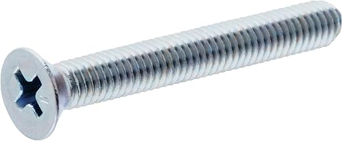 Hillman Group 101040 - Tornillos Phillips de cabeza plana de zinc de 6-32 pulgadas x 1-1/2 pulgadas, paquete de 100 unidades, 100 unidades