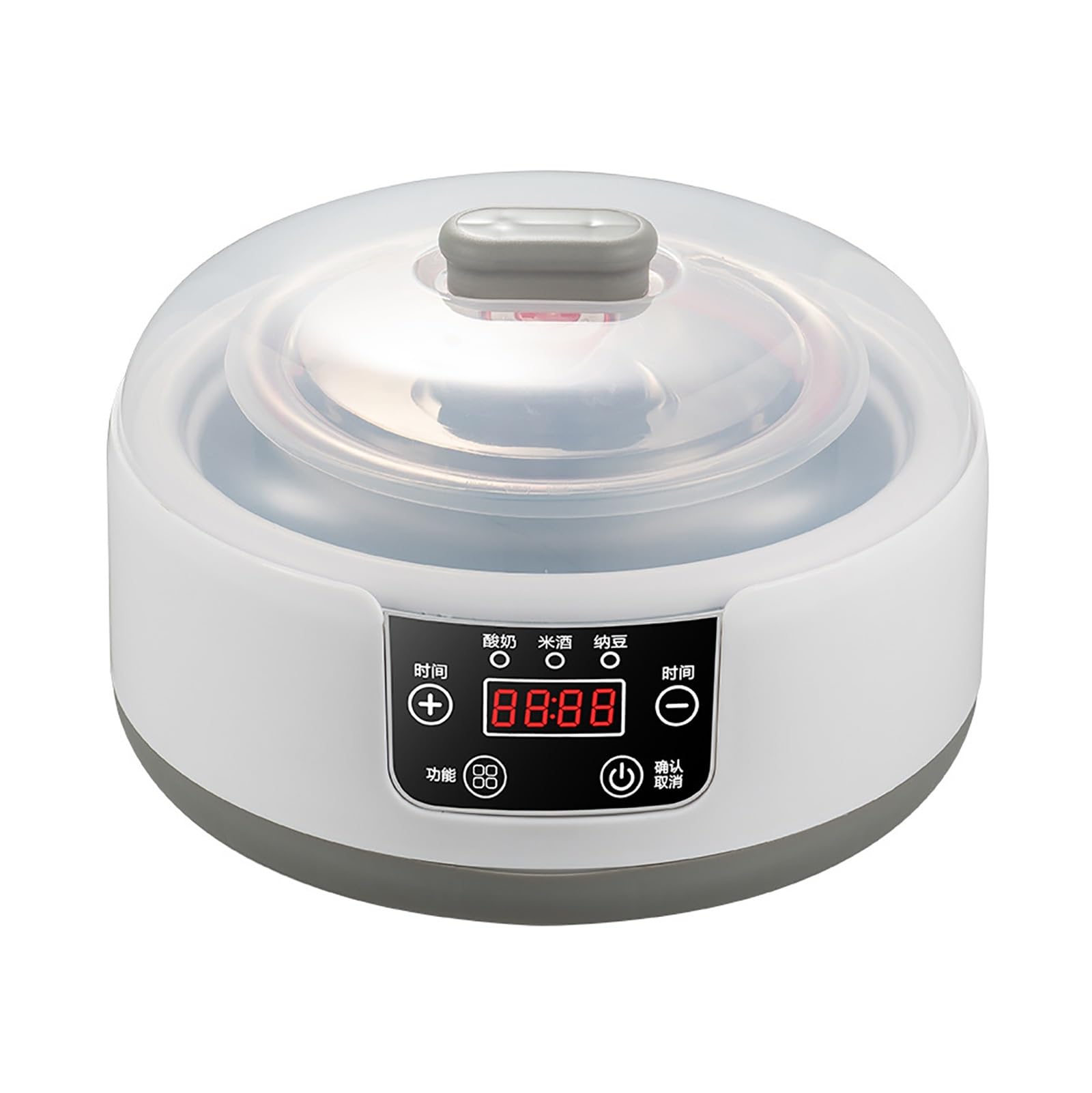 vfdaSWQQ Yoghurt maker, Large Capacity, with Smart Display, Adjustable Time, Easy to Use, for Making Yogurt, Rice Wine, Natto