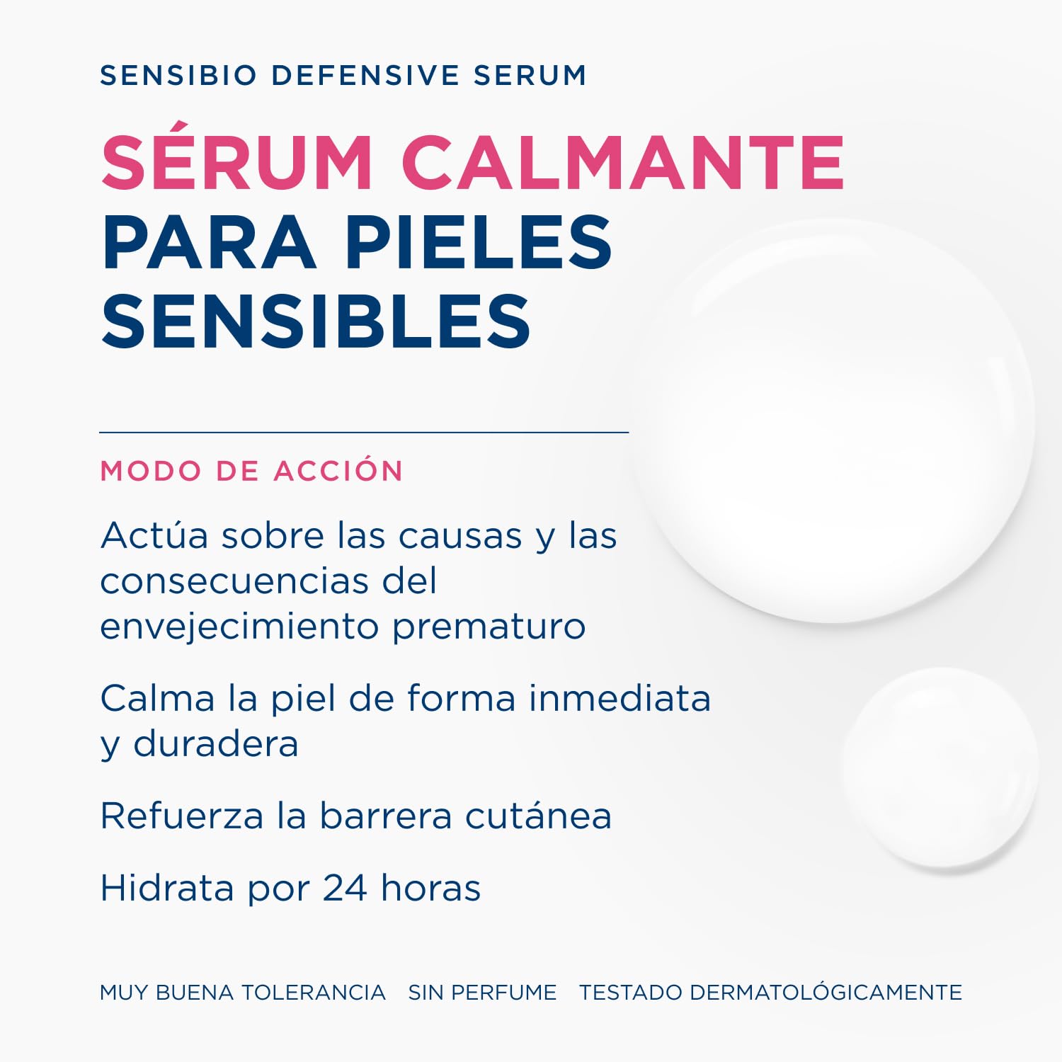 BIODERMA Sensibio Défensive Sérum - Reduce Arrugas y Líneas de Expresión - Contra el Envejecimiento Inflamatorio por Agresiones Externas - Pieles Sensibles - Tez Radiante - Frasco 30 ml